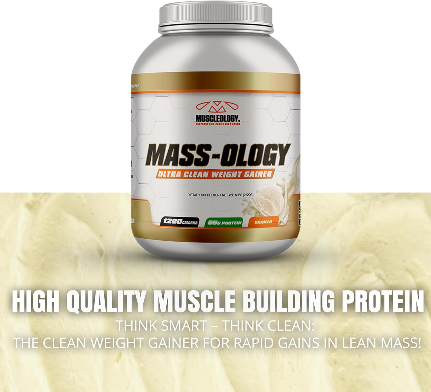 MUSCLEOLOGY Weight Gainer | Whey Protein Powder | Muscle Builder for Men & Women | Chocolate, 6 lbs