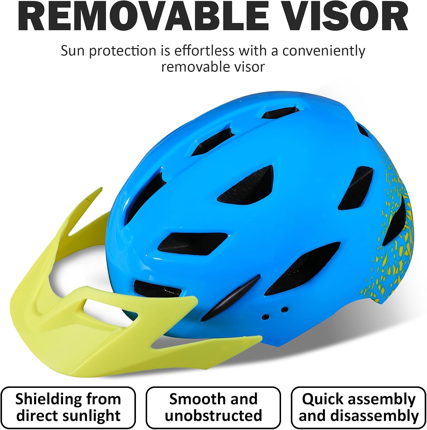 Kids Bike Helmet, Toddler Youth Helmet for Boys Girls, Ages 3-5, 5-8, 8-14