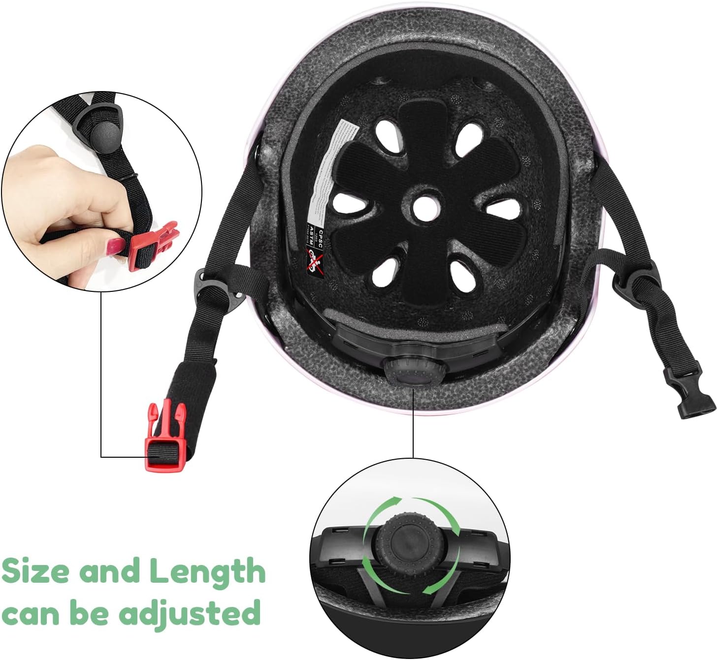 Besttravel Kids Helmet, Toddler Adjustable Kids Ages 3-8 Years Old Boys Girls Multi-Sports Safety