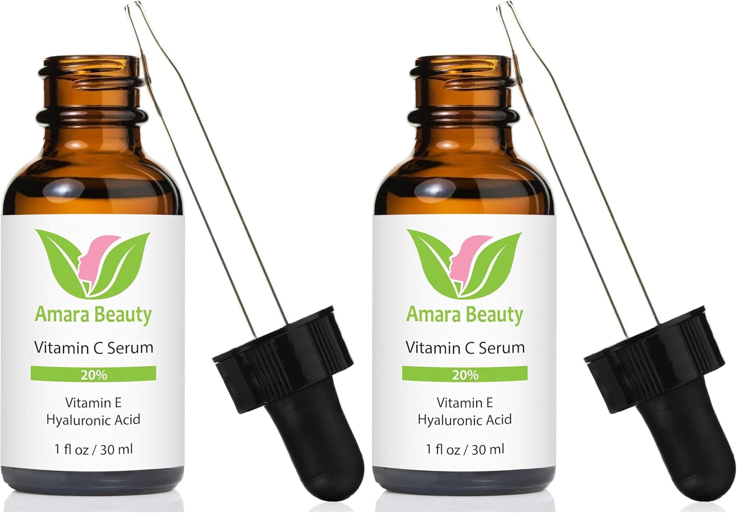 Vitamin C Serum for Face 20% with Hyaluronic Acid & Vitamin E, 1 fl. oz.