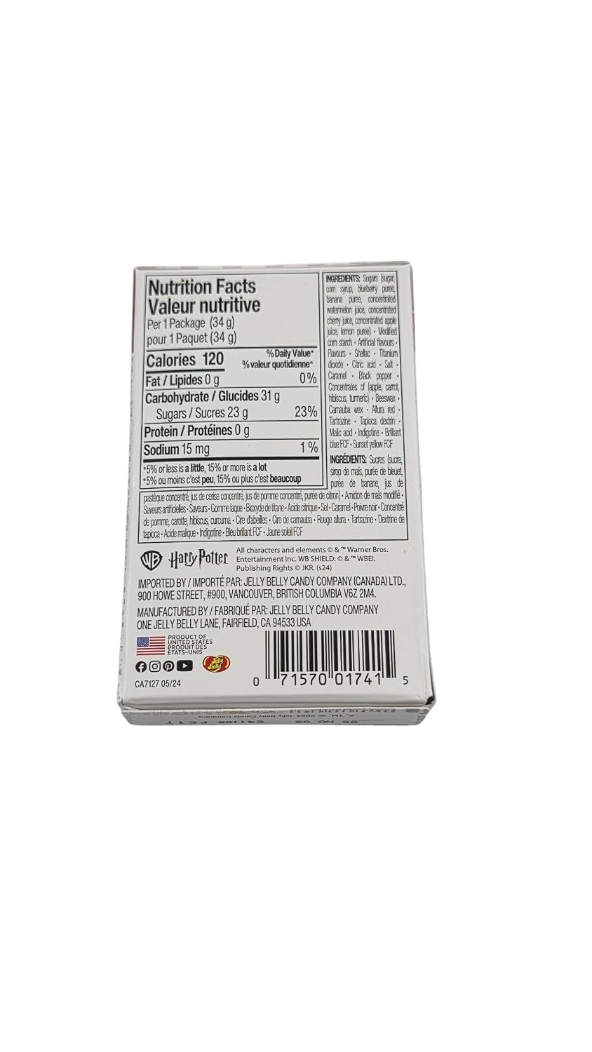 Jelly Belly Jelly Beans, 20 Flavors, .35-oz Trial Size Packs, 80 Count