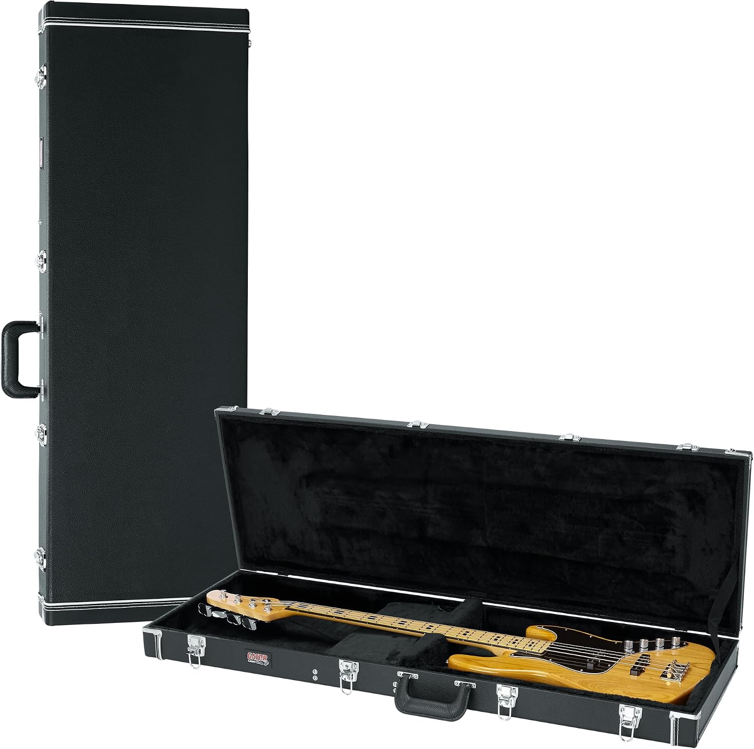 Gator Cases Deluxe Wood Case for SG Electric Guitars; Brown Exterior (GW-SG-BROWN)