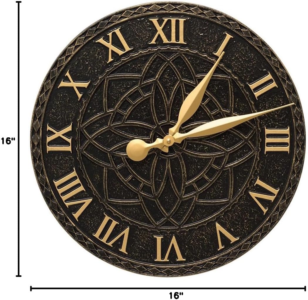 Whitehall Artisan 16" Indoor Outdoor Wall Clock