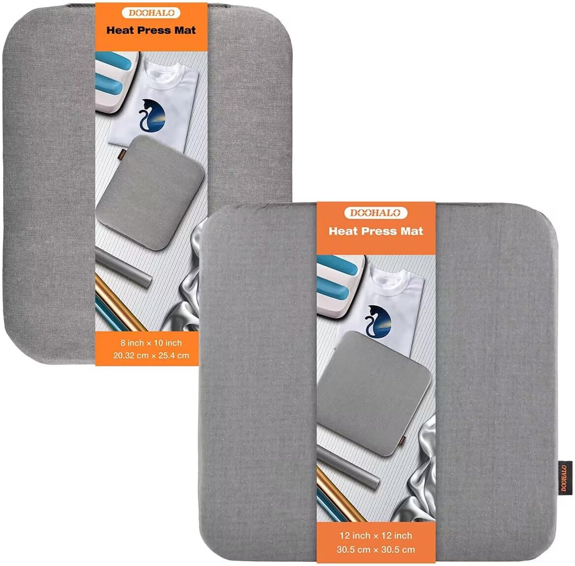 DOOHALO Heat Press Mat for Cricut Easy Press Craft Iron-on Mat for Power Heat Press Machine for Craft Vinyl Ironing Insulation Transfer T Shirts and