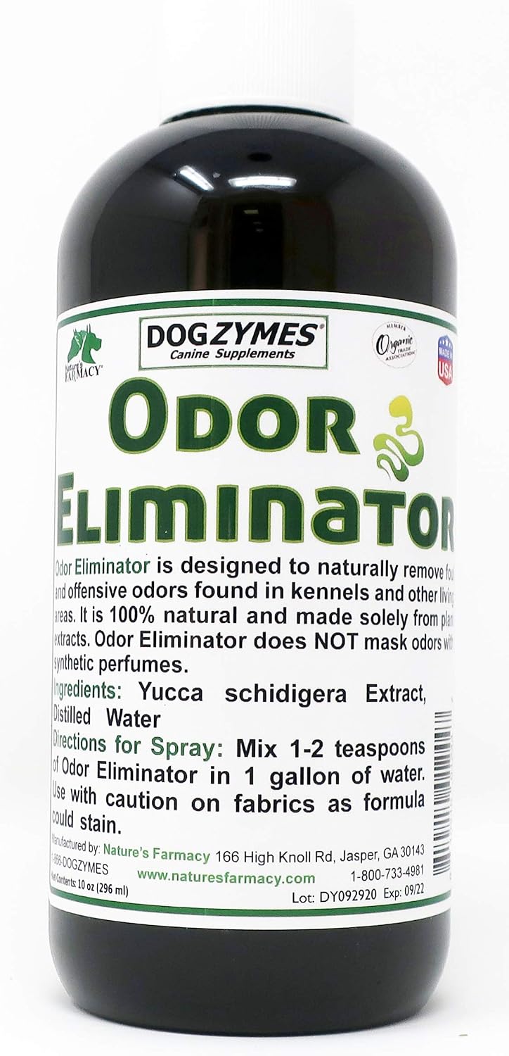 Nature's Farmacy Dogzymes Odor Eliminator 10 oz Liquid Yucca Ammonia Odor Control Concentrate