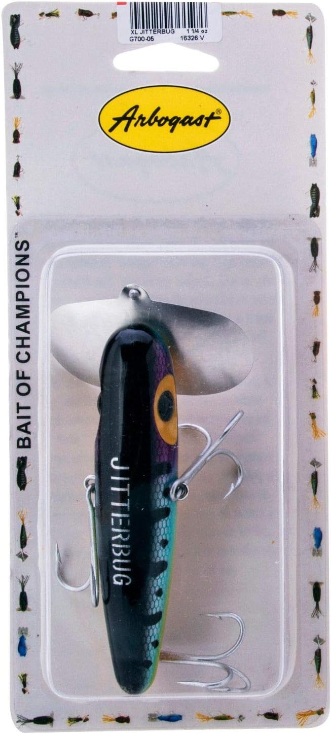 Arbogast Jitterbug Topwater Bass Fishing Lure - Excellent for Night Fishing