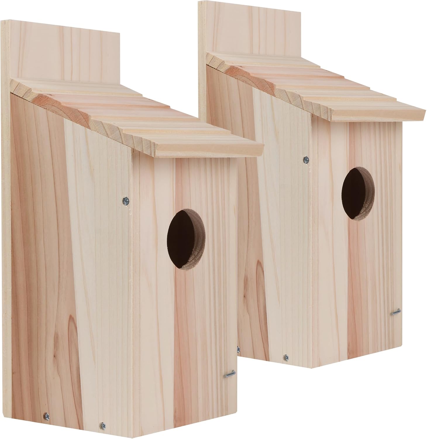 Cedar Blue Bird Box House,Hummingbird Wren Chickadee House, Assembled,1Pcs