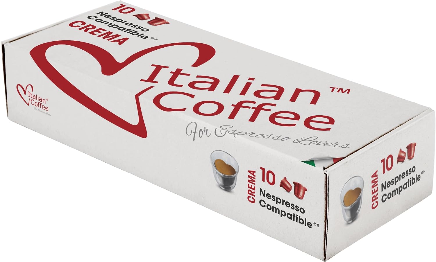 Italian Coffee Pods for Nespresso Original (Pack of 100 Regular Passione) | Compatible with Nespresso Original Machines, BPA-free espresso capsules, made in Italy, Intensity 9/10