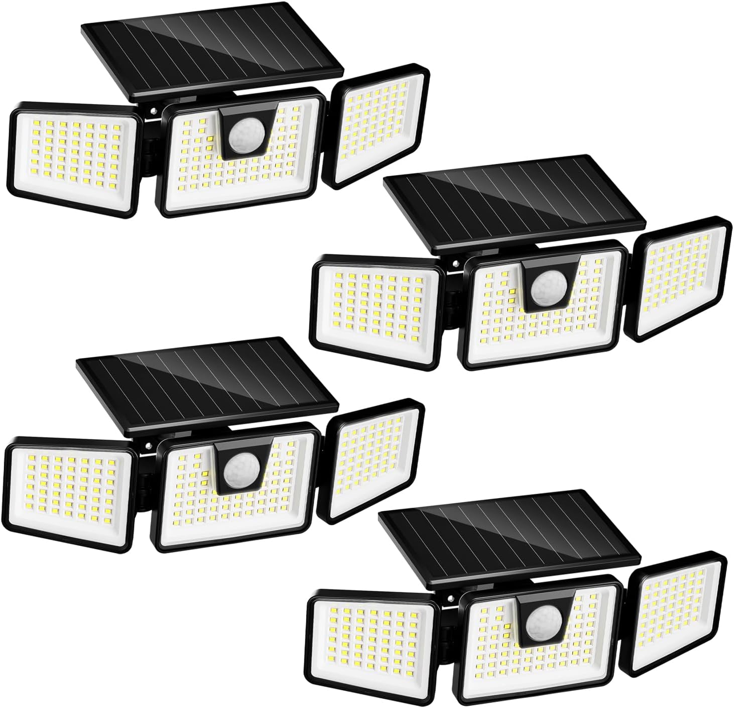 INCX Solar Lights Outdoor, 3000LM Motion Sensor Outdoor Lights, 2PCS, White