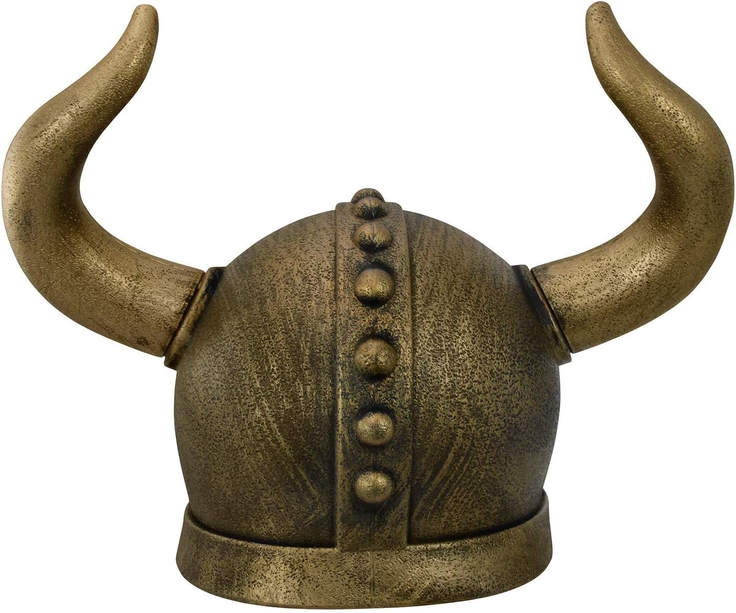 Nicky Bigs Novelties Viking Helmet with Horns, Bronze Costume Accessory