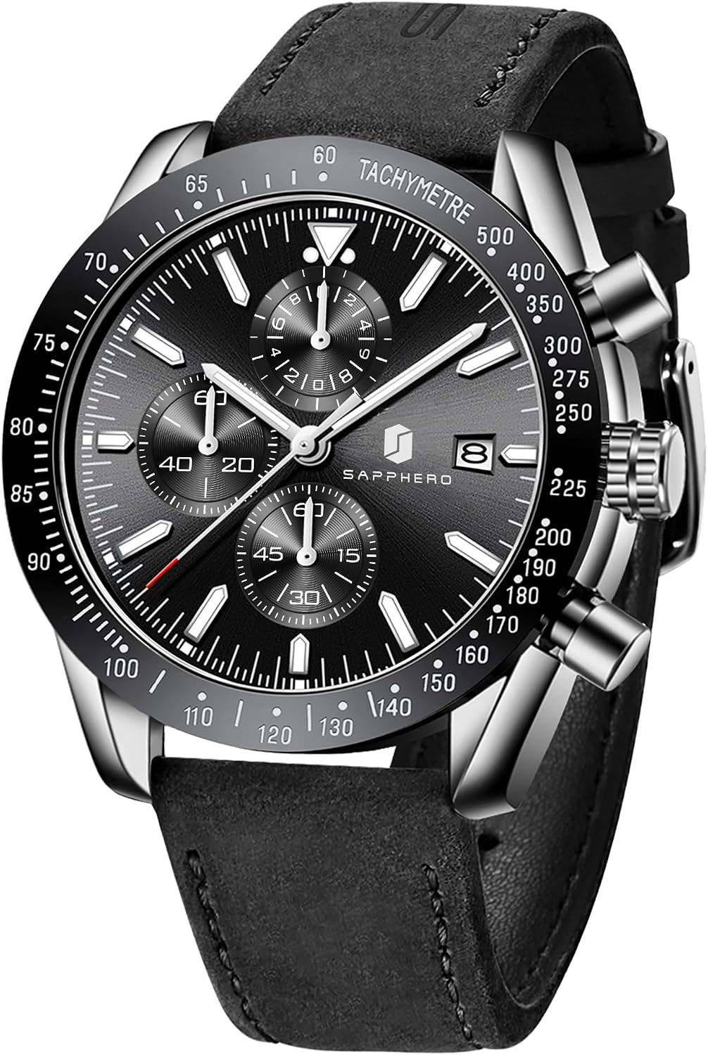 BENYAR Watch for Men Analog Quartz Chronograph Waterproof Luminous Designer Mens Wrist Watches Business Work Sport Casual Dress Watch with Silicone Strap Elegant Gifts for Men