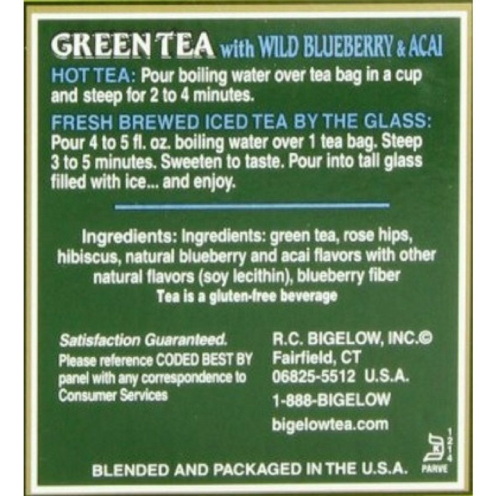 Bigelow Tea Classic Green Tea Bags, 40 Count (Pack of 6)