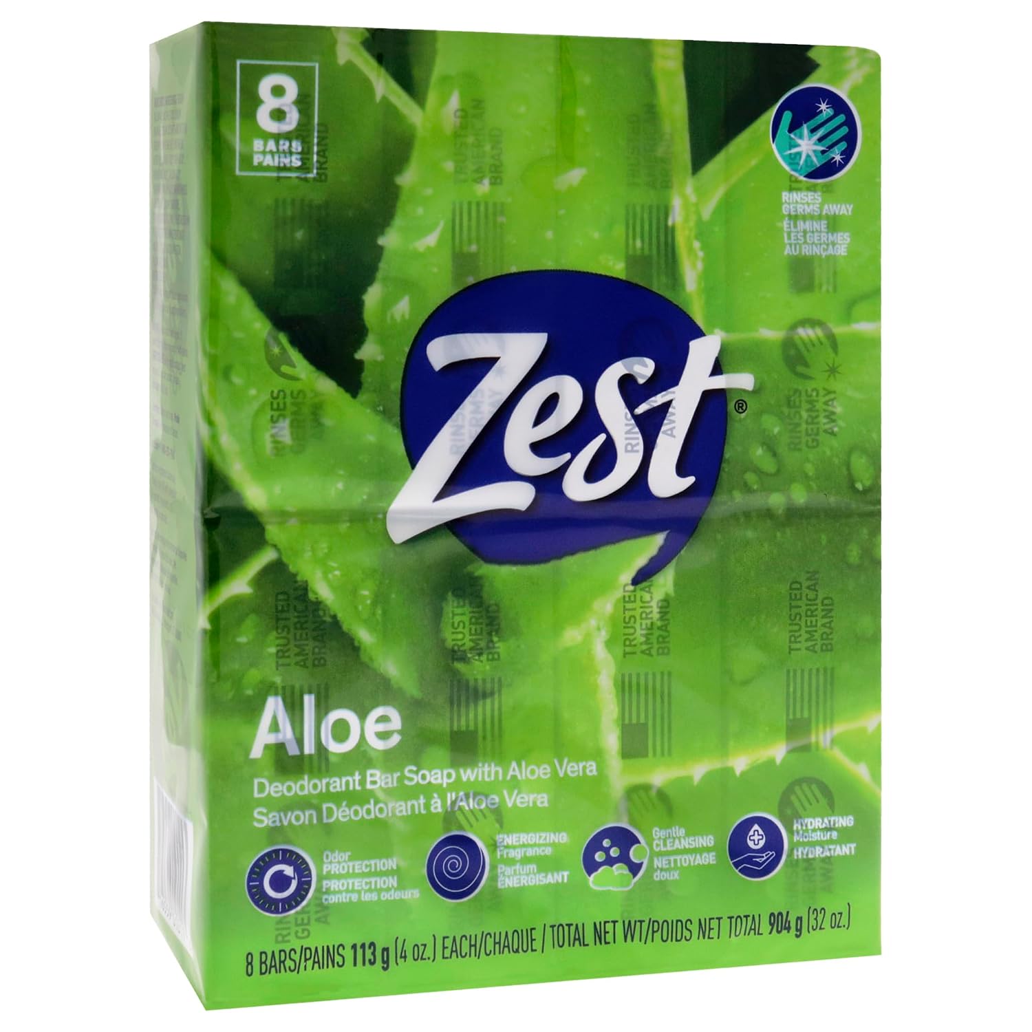 Zest Bar Soap - 8 Bars - Enriched With Cocoa Butter And Shea for Ultra Moisturizing Cleansing - Leaves Your Body Feeling Silky Smooth And Deeply Moisturized | Enriched With Cocoa Butter And Shea, Ultra Moisturizing Cleansing, Leaves Your Body Feeling Sil…