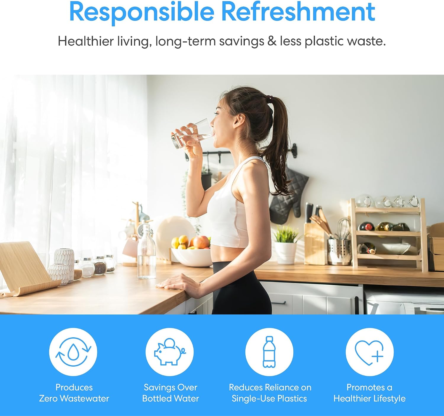 Brio Bottom Loading Water Cooler Dispenser for 5 Gallon Bottles - 3 Temperatures with Hot, Room & Cold Spouts, Child Safety Lock