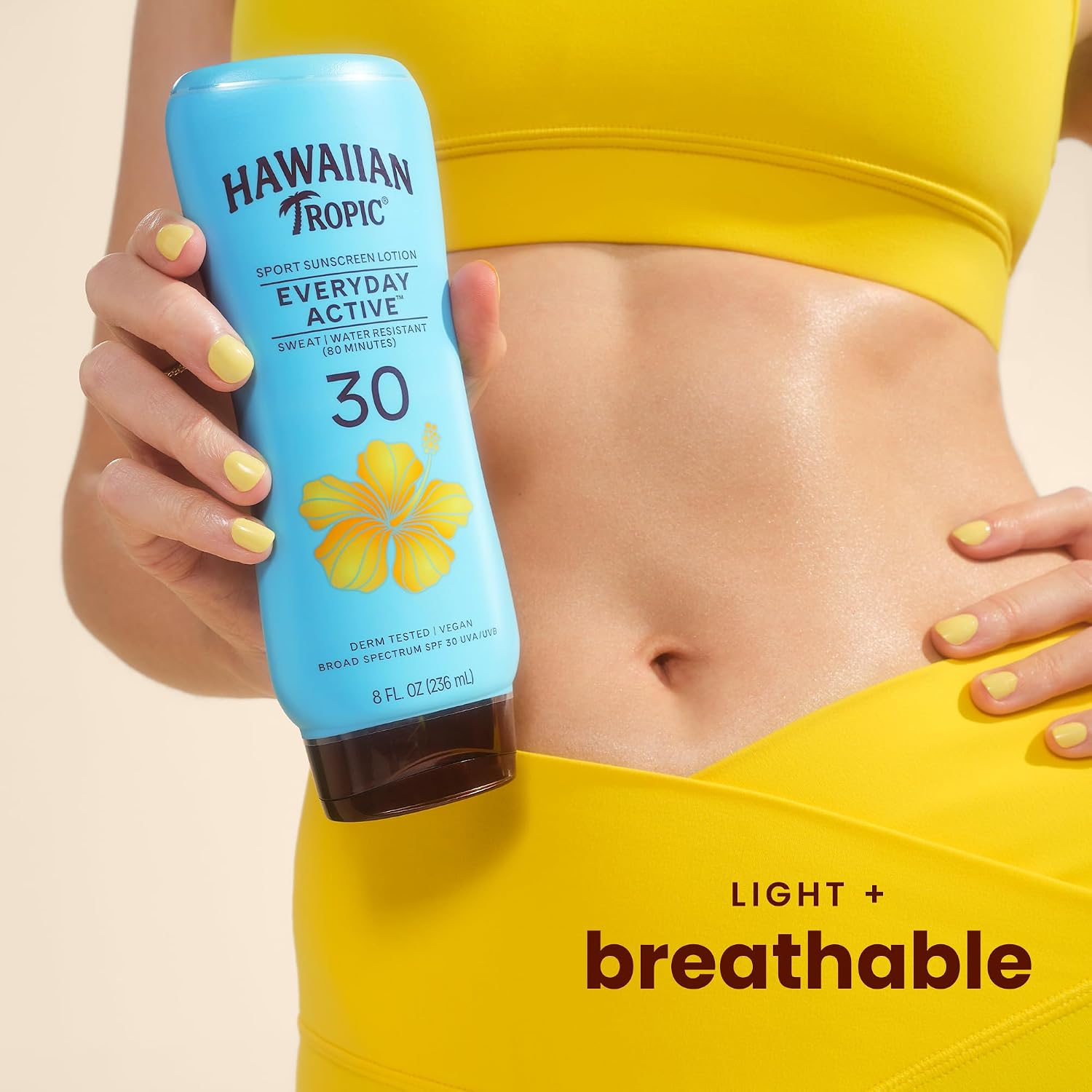 Hawaiian Tropic Everyday Active SPF 50 Sunscreen Lotion, 8 Fl Oz