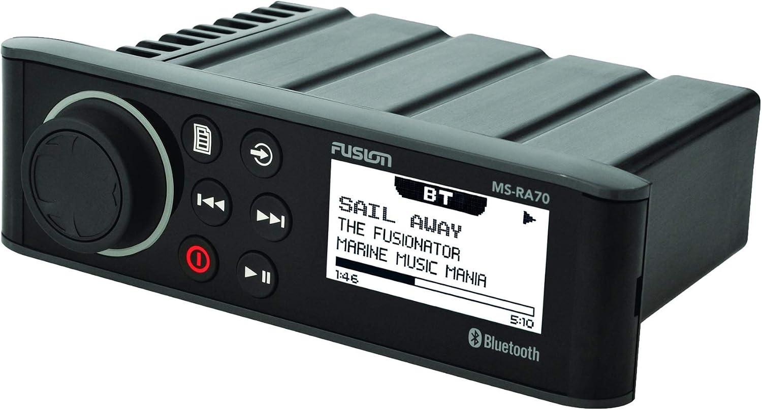 Fusion MS-RA70 Marine Radio System with MS-RA70DC Din Cage