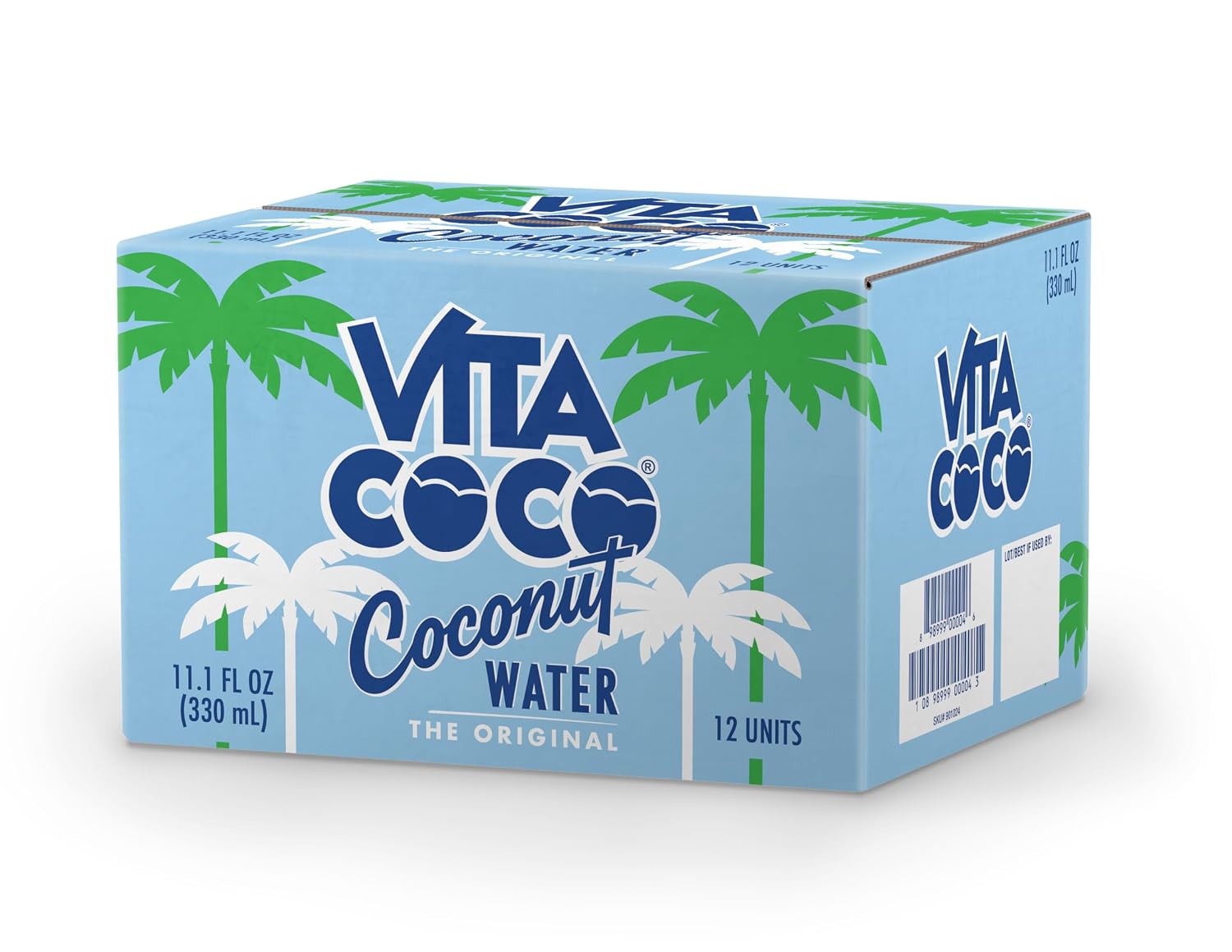 Vita Coco Coconut Water, Pure - Naturally Hydrating Electrolyte Drink - Smart Alternative to Coffee, Soda