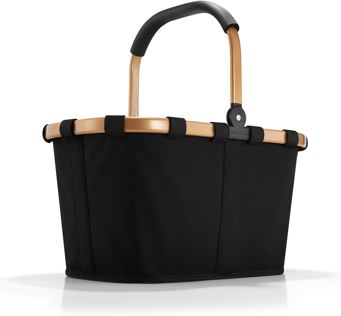 reisenthel carrybag frame black/black - Sturdy shopping basket with plenty of storage space and practical inner pocket - water-repellent
