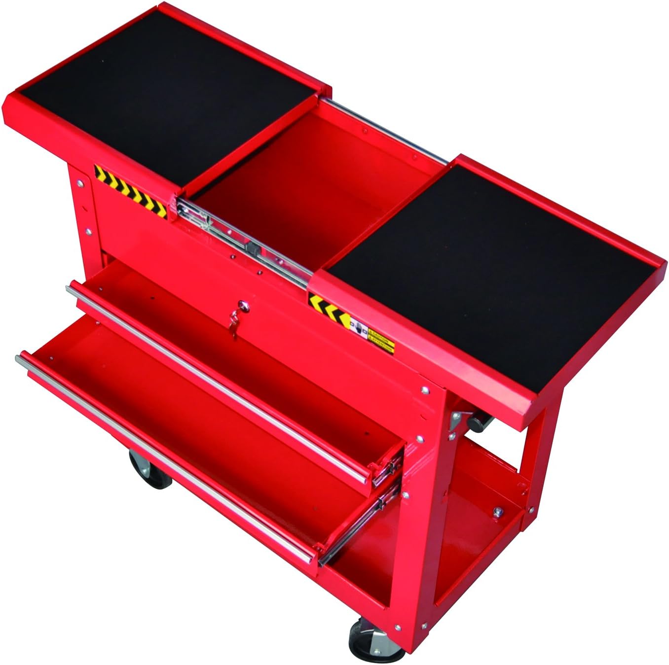 Pro-Lift M-0004 Rolling Tool Cart Box, 350 lbs Capacity Heavy Duty Utility Service Cart with 2 Drawers & Lockable Sliding Top