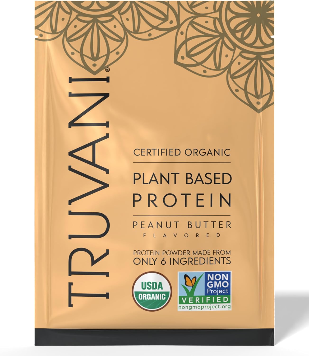 Truvani Organic Plant Based Protein Powder | Chocolate | 1 Serving