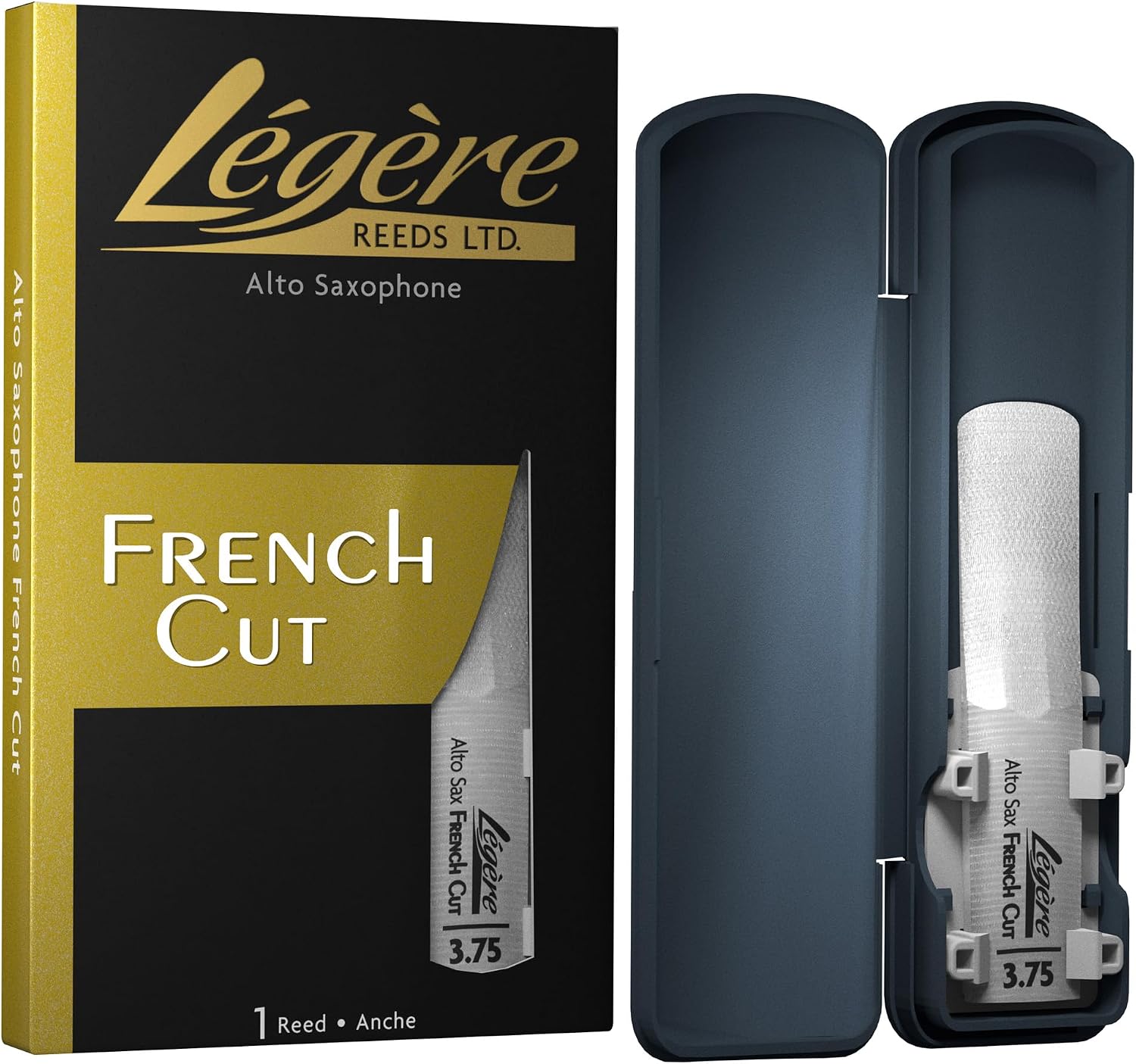 Légère Reeds - Alto Saxophone Reed, French Cut, Strength 4.00 (ASF4.00) - Premium Synthetic Woodwind Reed