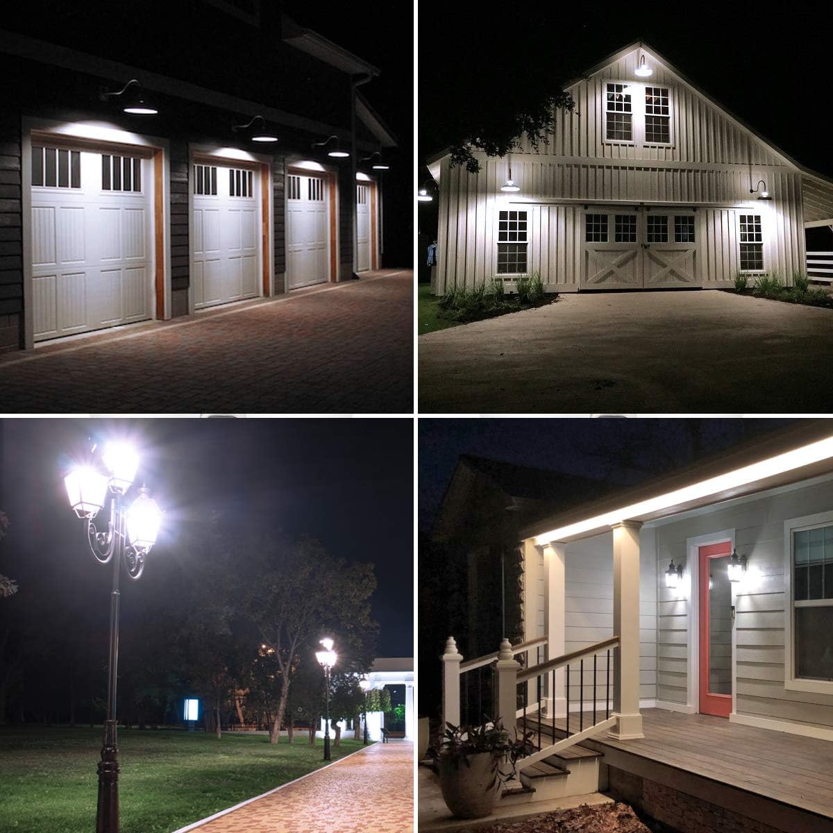 Lepro A19 E26 Dusk to Dawn LED Light Bulbs Outdoor 9W 806 Lumens 2 Pack