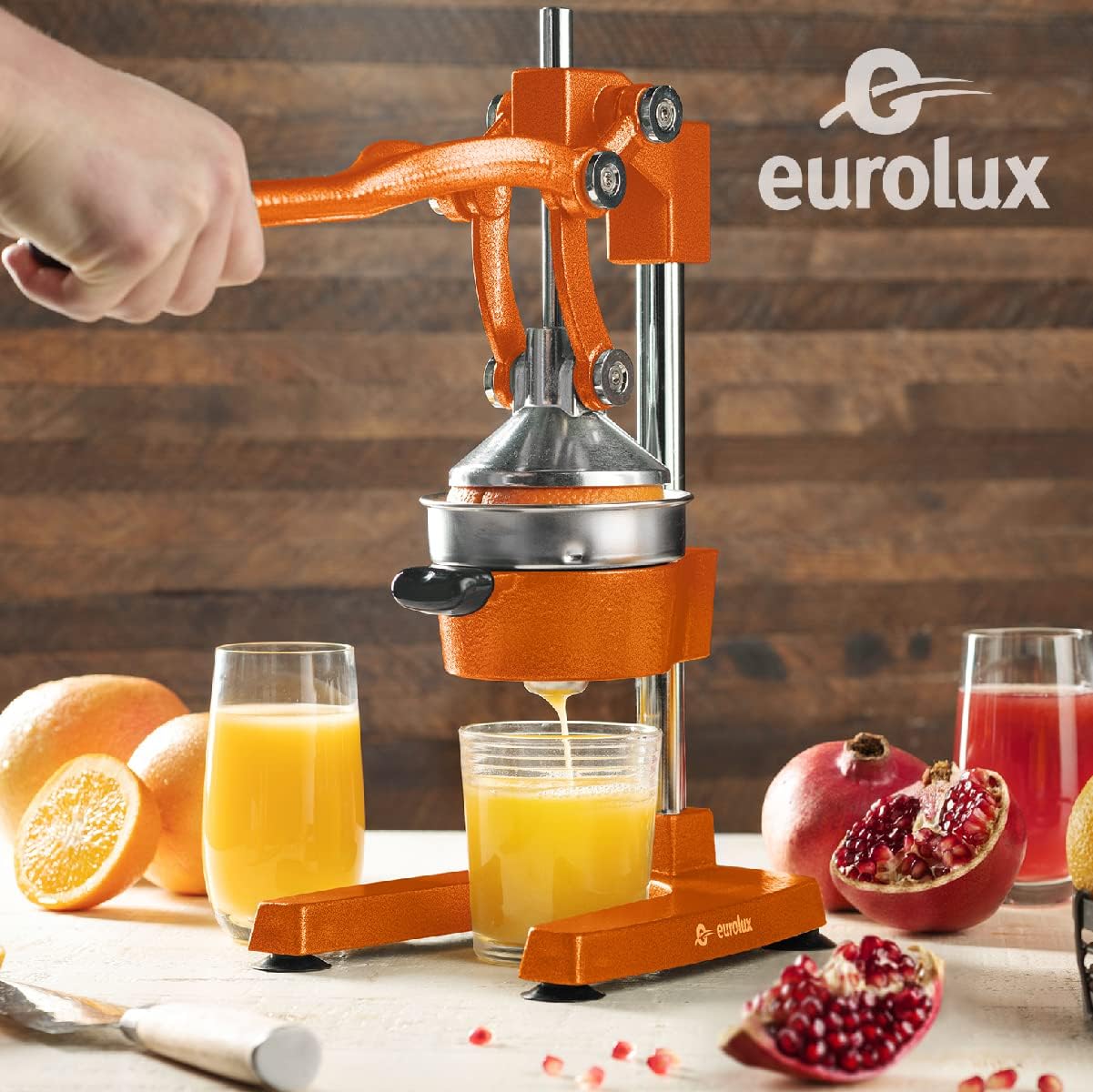Eurolux Ultra-Premium Cast Iron Juicer | Extra-Large, Heavy Duty, Commercial Grade