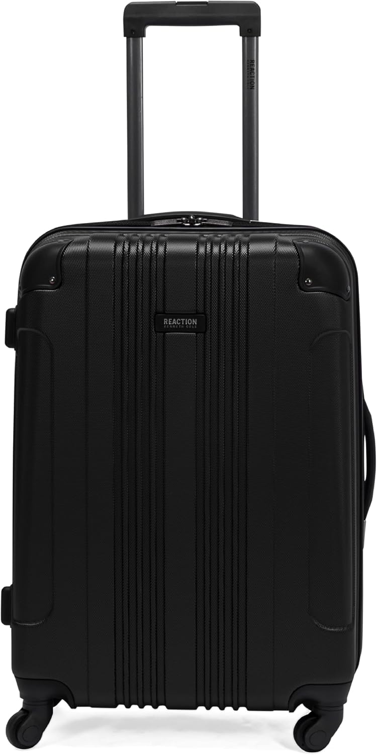 Kenneth Cole REACTION Out of Bounds Lightweight Hardshell 4-Wheel Spinner Luggage, Teal, 20-Inch Carry On