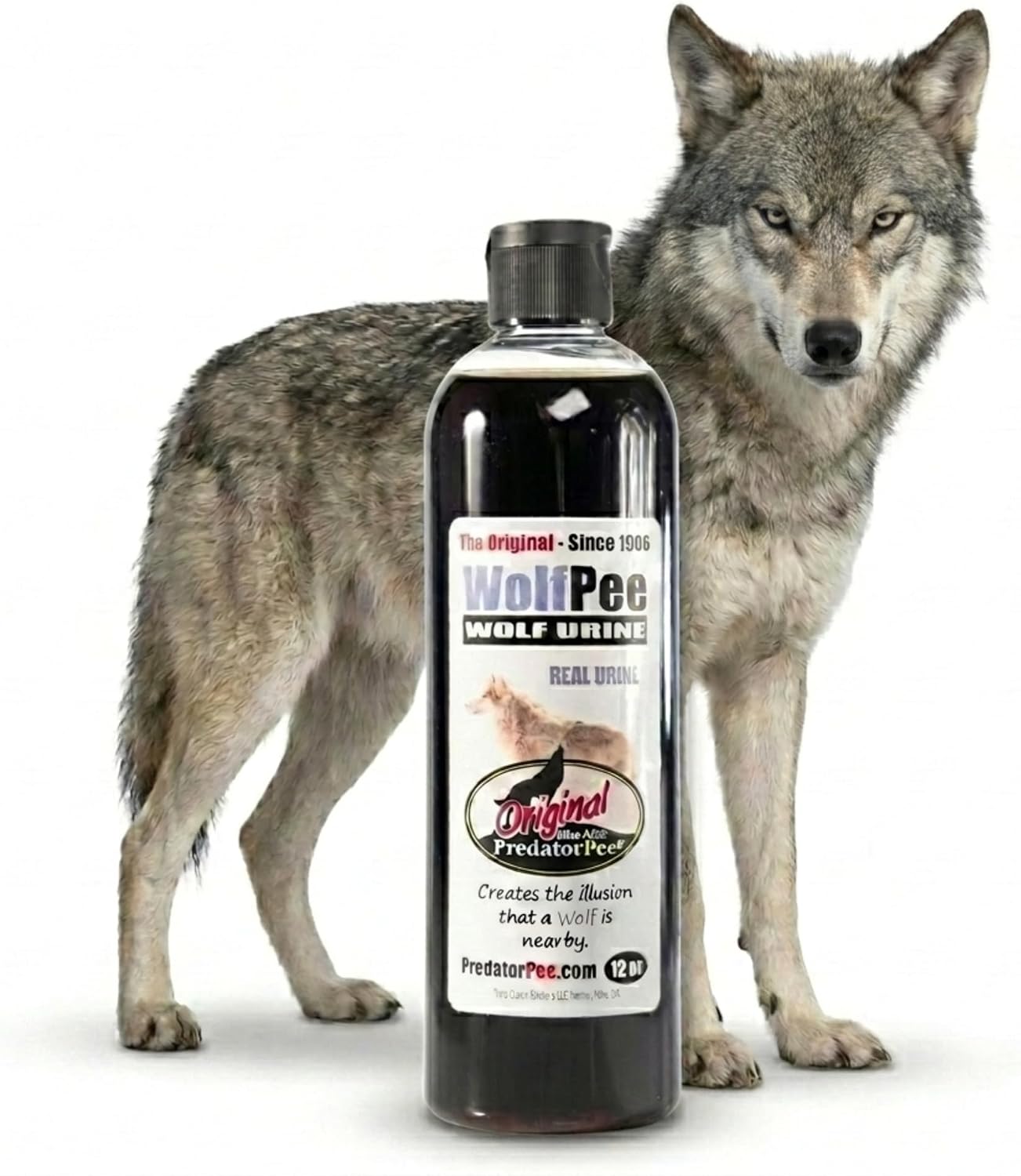 PredatorPee 100% Wolf Urine Natural Predator Scent Outdoor Yard Garden