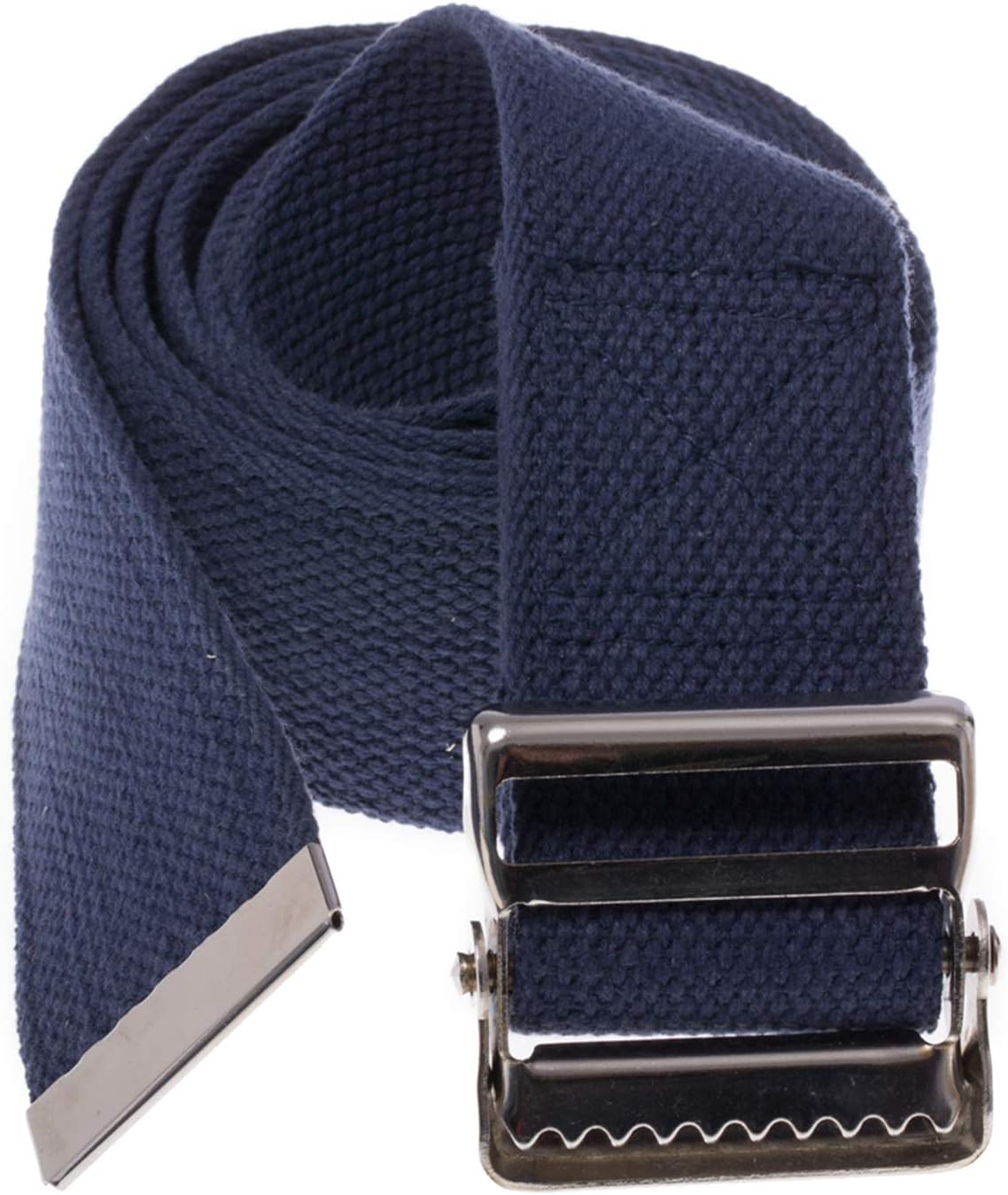 COW&COW Transfer and Gait Belt with Metal Buckle - Transfer Walking and Standing Assist Aid for Caregiver Nurse Therapist 2 inches (Beige with Stripes, 60")