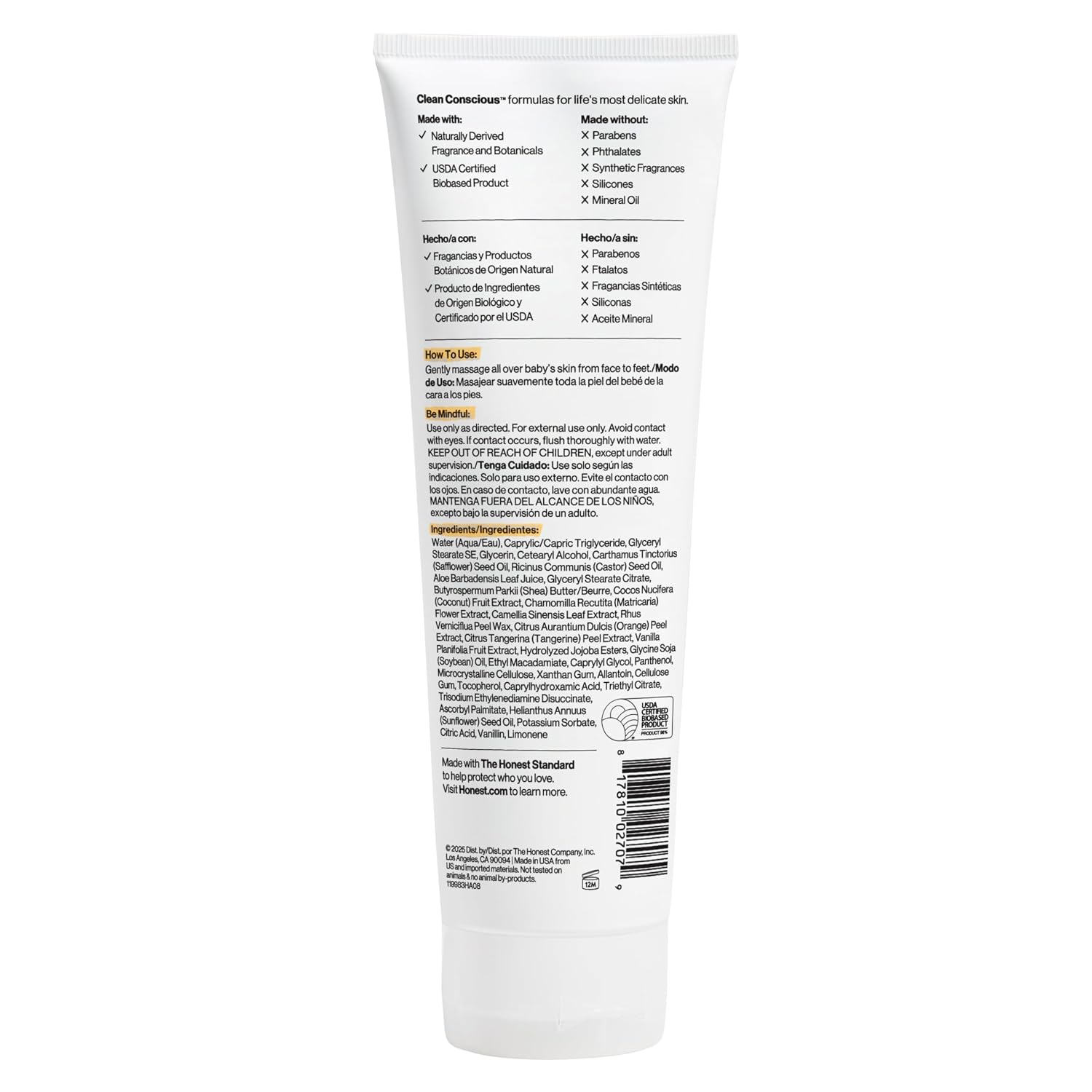 The Honest Company Face and Body Lotion, Fragrance-Free, 8.5 fl oz