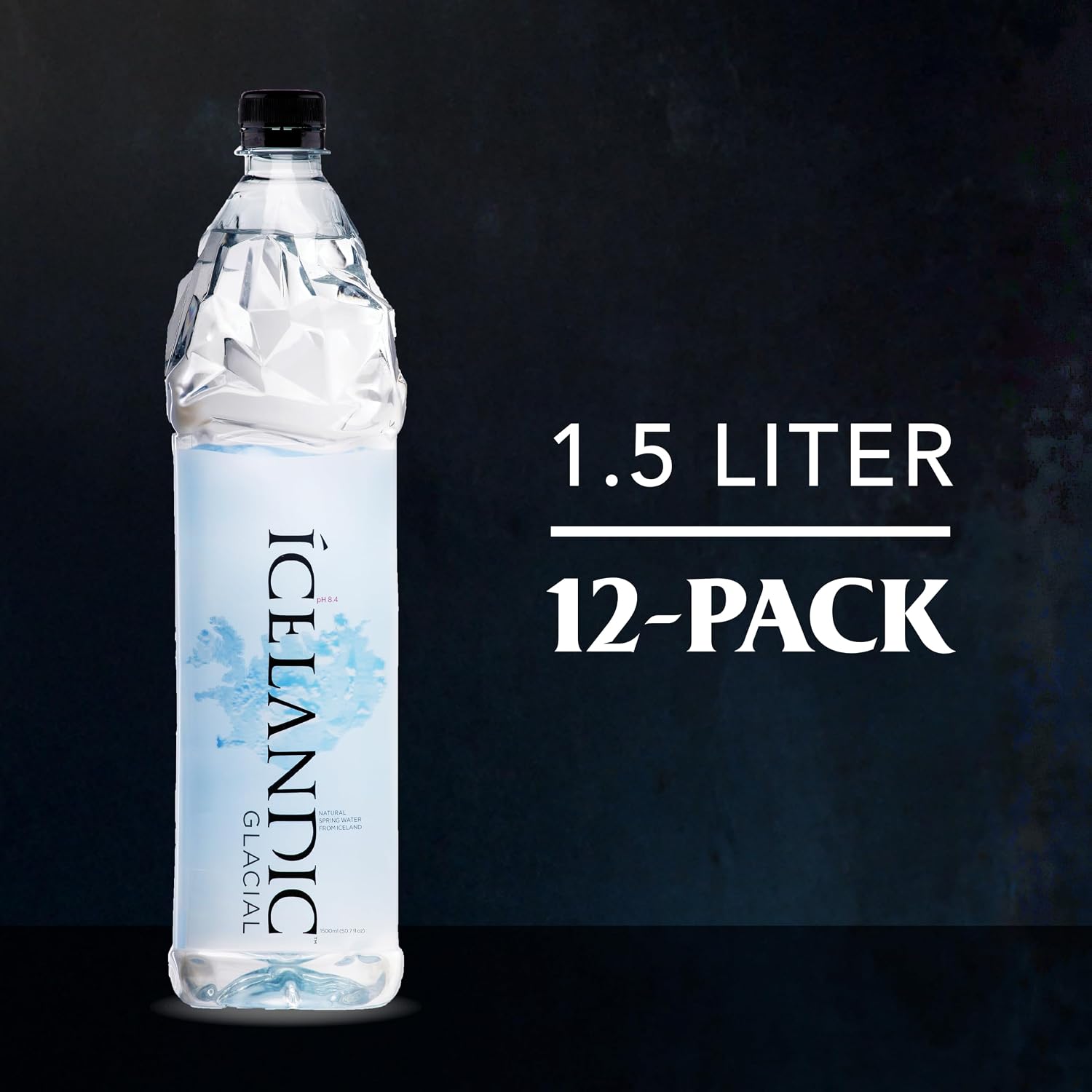 Icelandic Glacial Natural Spring Alkaline Water, 16.9 Fl Oz (Pack of 24) | Natural Spring Alkaline Water