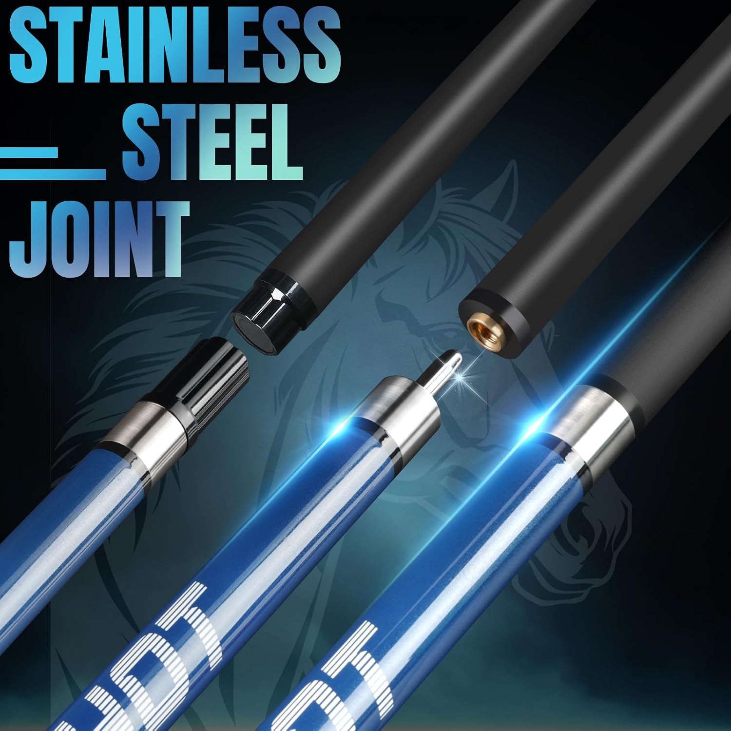 Carbon Fiber Pool Cue Stick 58" Professional Pool Sticks for Adults Full Carbon Technology Tacos De Billiar Low Deflection Billiard Pool Table Cues 3 Colors Available