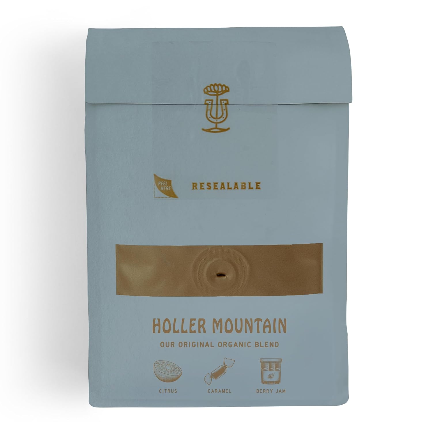 Stumptown Coffee Roasters, Medium Roast Organic Whole Bean Coffee, 100% Arabica Coffee - Holler Mountain 12 Ounce Bag with Flavor Notes of Citrus Zest, Caramel and Hazelnut