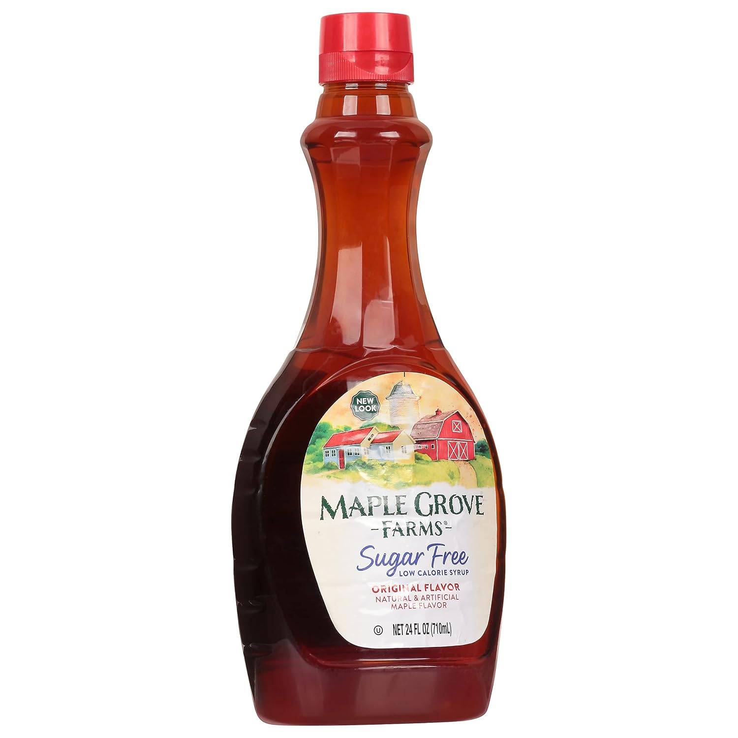 Maple Grove Farms Syrup, Sugar Free, 24 Ounce