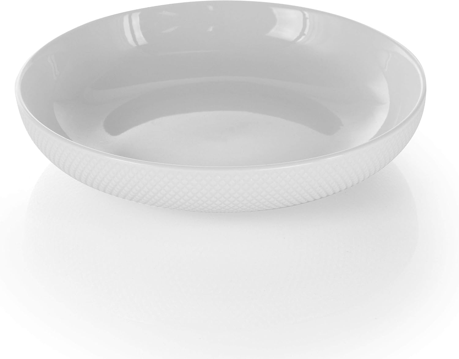 Elama White Porcelain Dish Dinnerware Set, 18 Piece, Newman