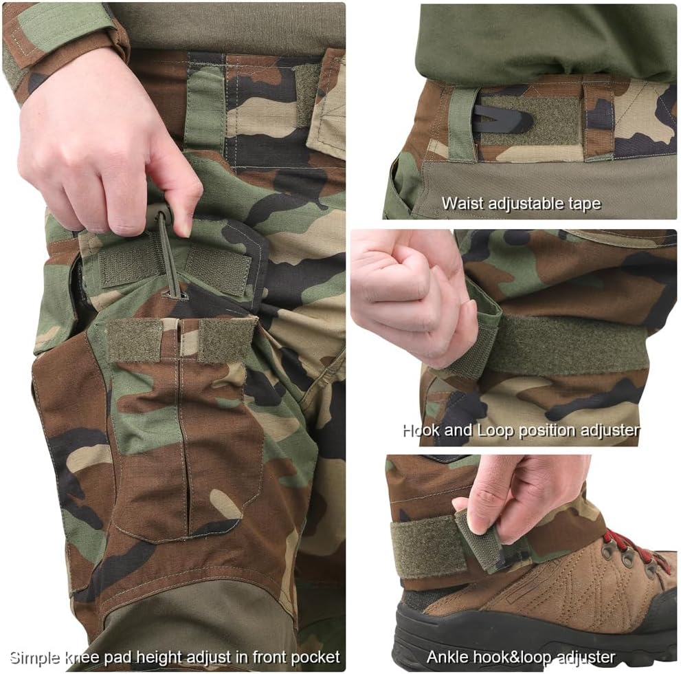 KRYDEX Tactical Men's G3 Combat Pants with Knee Pads