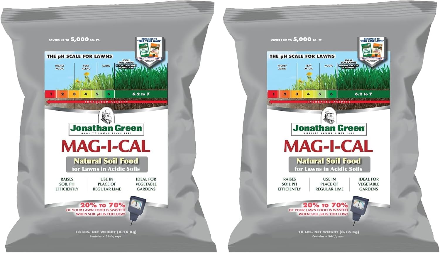 Jonathan Green 11352 Mag-i-Cal Pelletized Calcium Fertilizer, Covers 15,000 Sq. Ft., Quantity 1