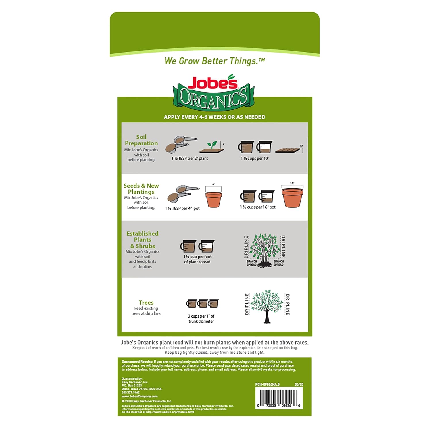 Jobe’s Organics Granular All Purpose Fertilizer, Easy Plant Care Fertilizer for Vegetables, Flowers, Shrubs, Trees, and Plants, 4 lbs Bag