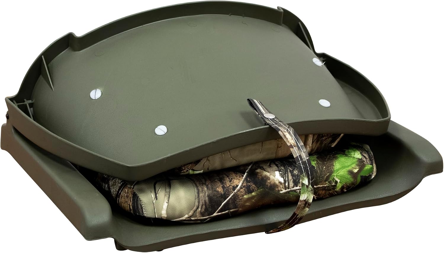 Wise Camo Padded Fold Down Seat, Shadow Grass Blades/Brown Shell