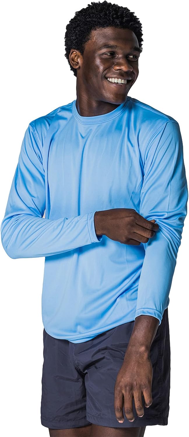 Vapor Apparel Men's Outdoor UPF 50+ Long Sleeve T-Shirt, UV Sun Protection for Fishing, Running, Hiking, Swimming