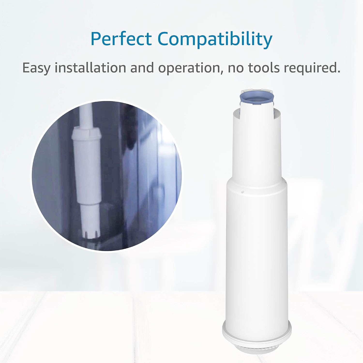 AQUA CREST C04 Water Filter Replacement for Jura® 64553/68789 Filter 6 Pack | Compatible with Jura® Clearyl White Coffee Filter Cartridge, Jura® S9