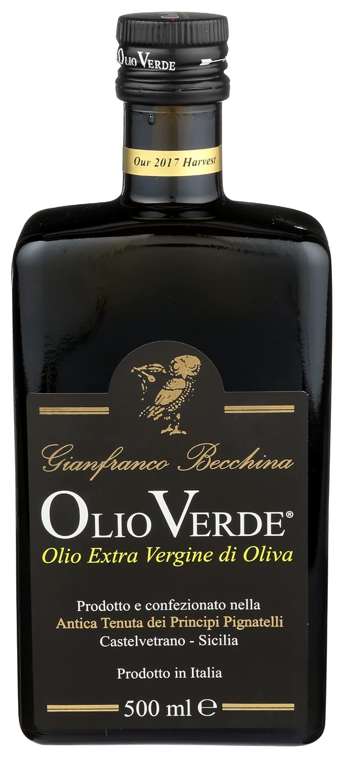 OLIO VERDE Sicily Extra Virgin Olive Oil, 16.9 FZ
