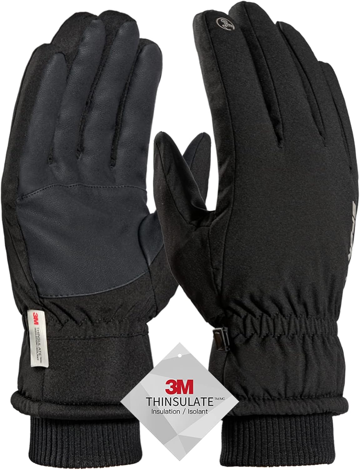 TRENDOUX Winter Gloves for Men Warm: 3M Thinsulate -20℉ Windproof Waterproof Ski Women Glove with Touchscreen Thermal Lining Anti-Slip for Work