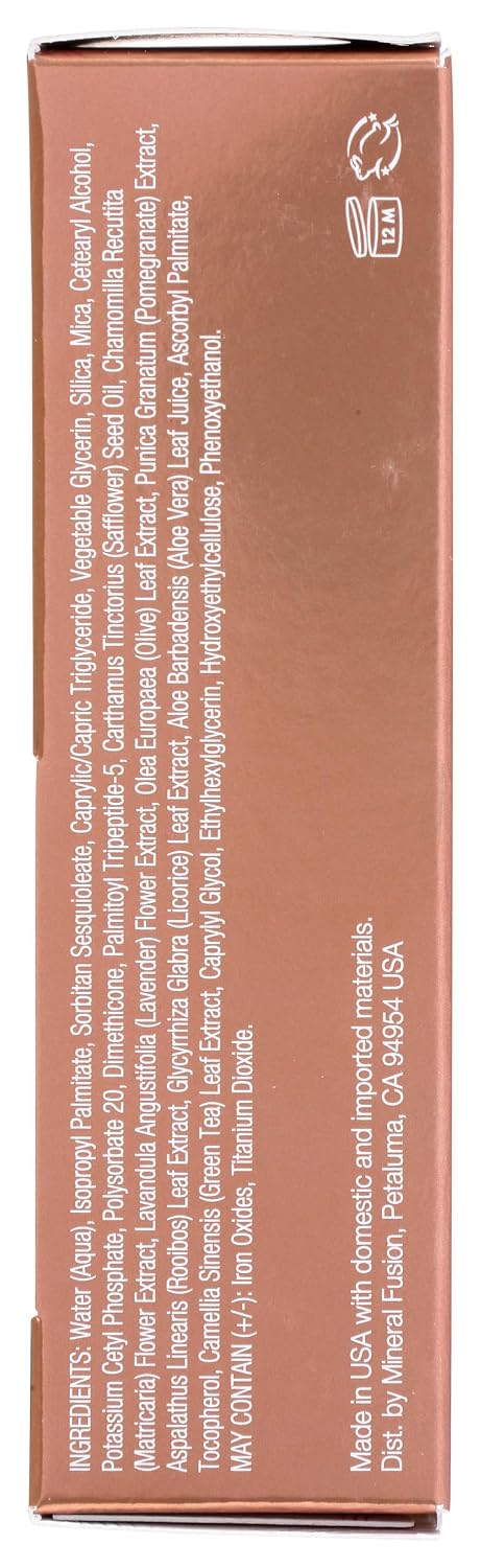 Mineral Fusion Full Coverage Liquid Foundation (Cool 1, Fair), 1 Fl Oz
