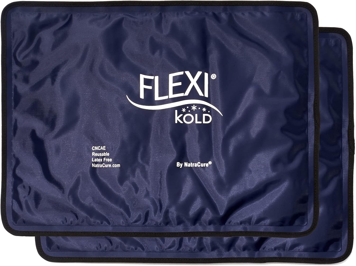 FlexiKold Gel Ice Packs (Standard Large: 10.5" x 14.5") for Injuries Reusable, Back Pain Relief, Knee Wrap, After Surgery, Ice Pack for Knee, Shoulder - 6300-COLD by NatraCure
