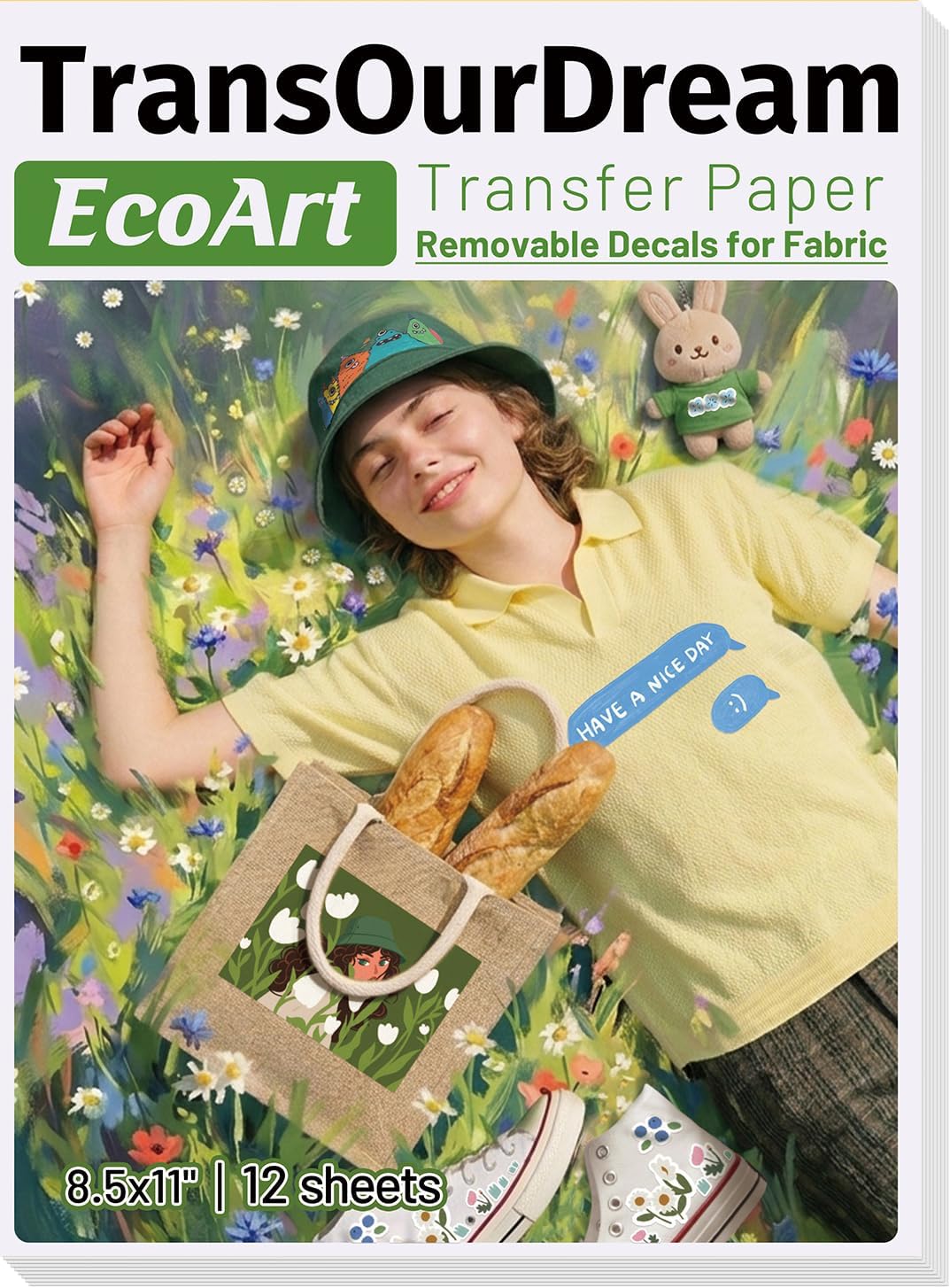 TransOurDream Upgraded Iron on Heat Transfer Paper for T Shirts (20 Sheets
