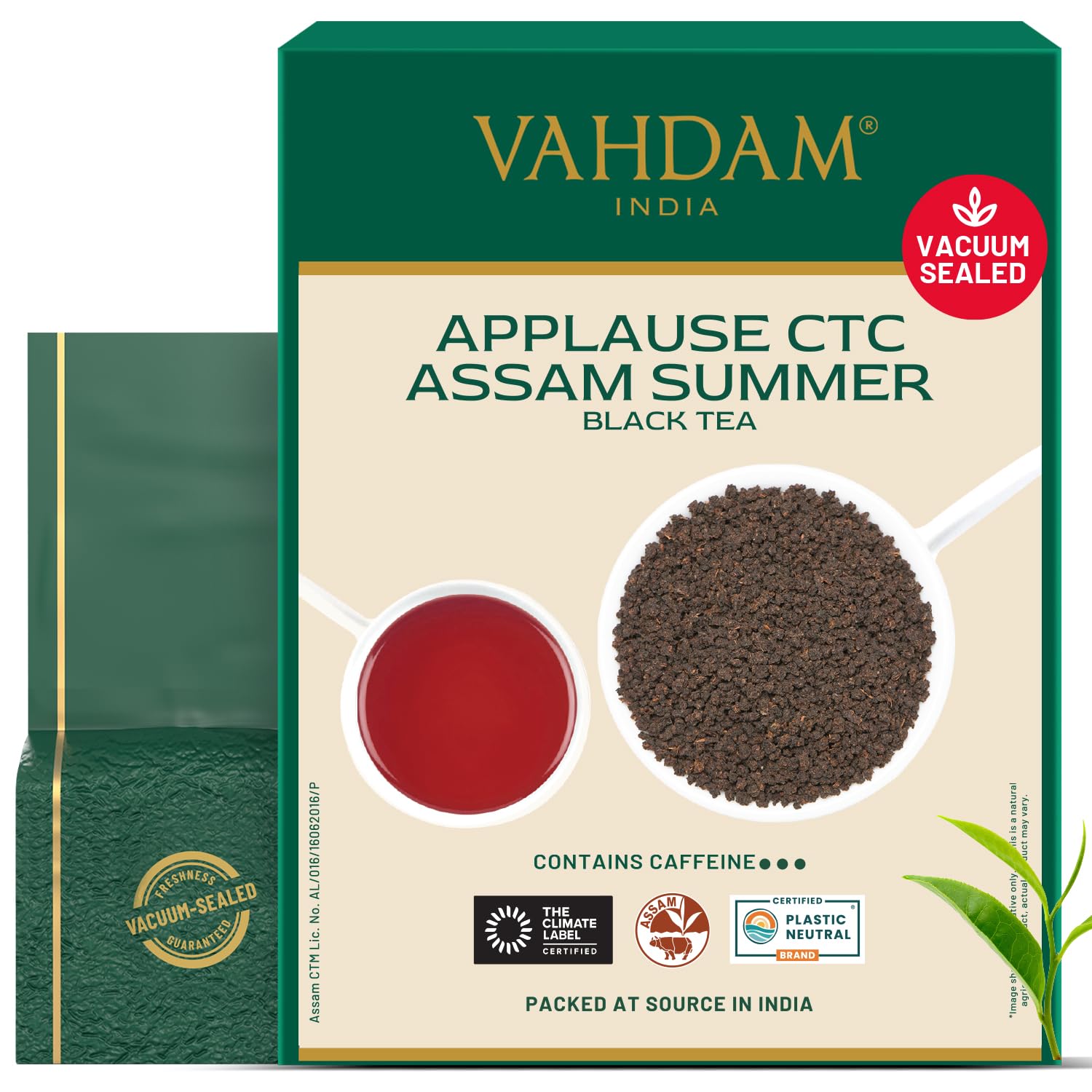 VAHDAM, Green Tea Leaves From Himalayas 170+ Cups (12oz) High Elevation Grown Green Tea Leaves From Himalayas | Pure Unblended Single Origin Green Loose Leaf Tea | Vacuum Sealed