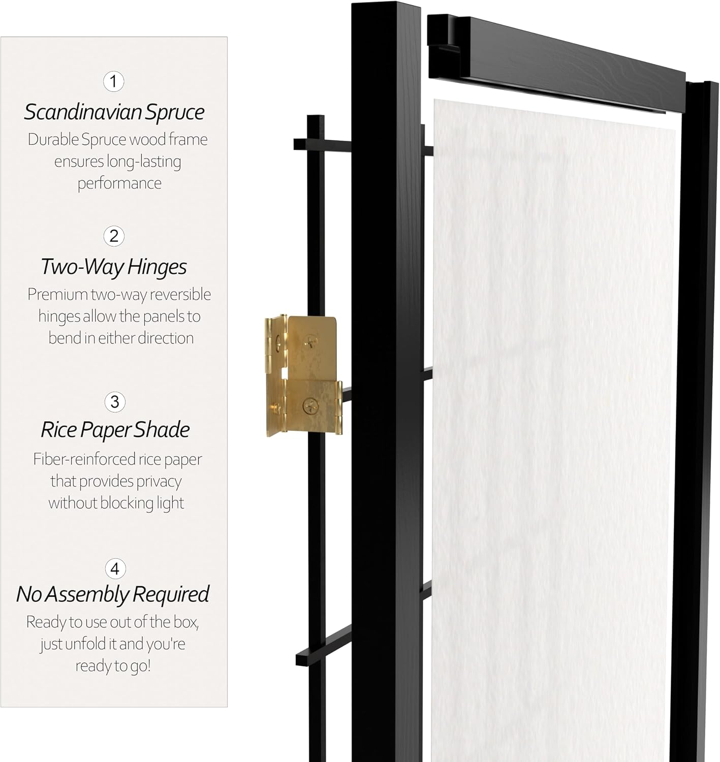 Red Lantern 6 ft. Tall Window Pane Shoji Screen - Walnut - 5 Panels