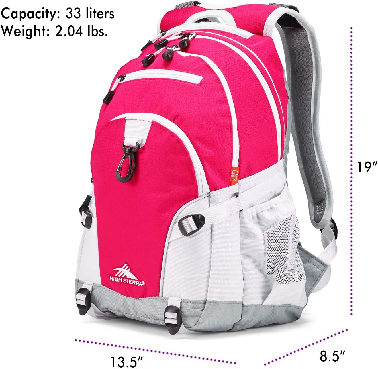 High Sierra Loop Backpack, Travel, or Work Bookbag with tablet sleeve, One Size, Urban Camo